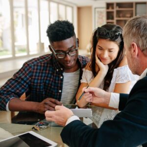 couple signing lease