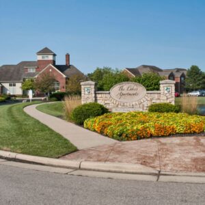 The Lakes at West Chester Village community sign