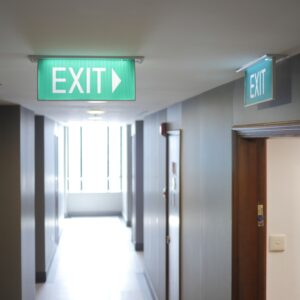 Emergency exit sign