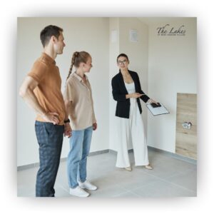 couple touring an apartment