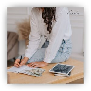 woman doing a budget