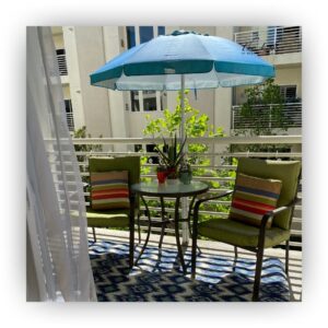 img of a stylish balcony