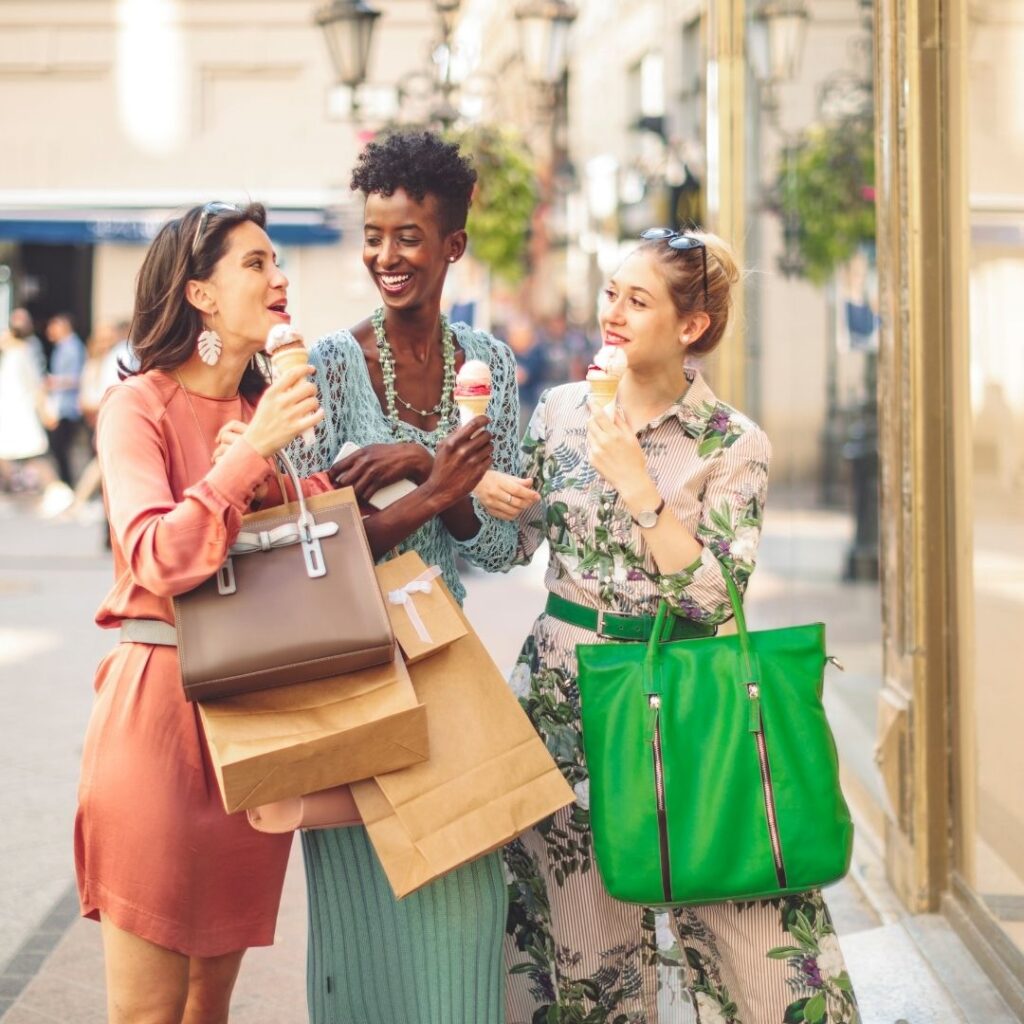 Shopping with friends